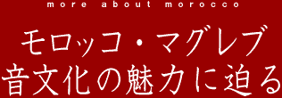 アラブ音楽入門　モロッコ・マグレブ　音文化の魅力に迫る